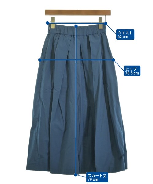 heliopole（エリオポール）ロング・マキシ丈スカート 青 サイズ:36(S位) レディース/2200629508071