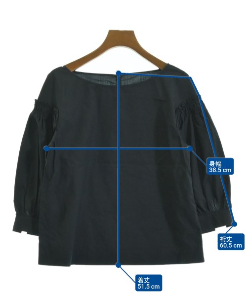 heliopole（エリオポール）ブラウス 紺 サイズ:38(M位) レディース/2200629607156