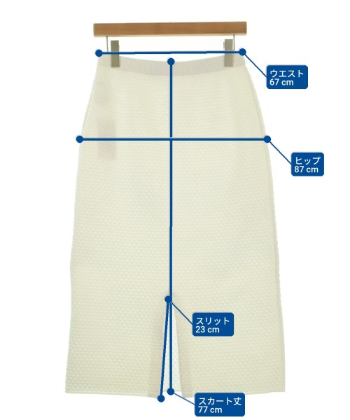 heliopole（エリオポール）ひざ丈スカート 白 サイズ:38(M位) レディース/2200630062012