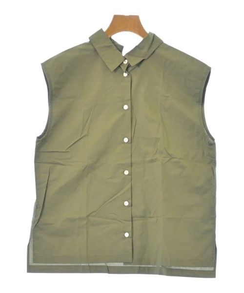 heliopole(エリオポール)カジュアルシャツ カーキ サイズ:38(M位)/2200671788155