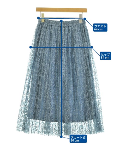 heliopole（エリオポール）ロング・マキシ丈スカート 青 サイズ:38(M位) レディース/2200670580071