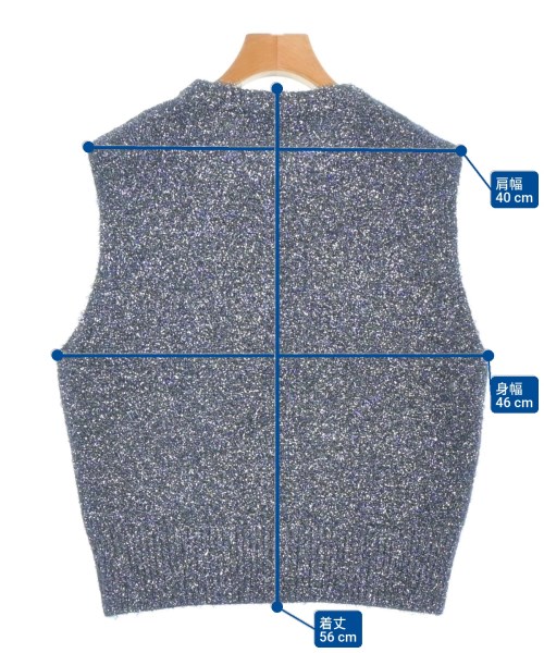 heliopole（エリオポール）ベスト 青 サイズ:38(M位) レディース/2200695443061
