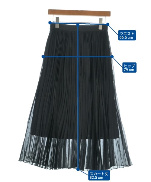 heliopole（エリオポール）ロング・マキシ丈スカート 黒 サイズ:36(S位) レディース/2200658840043