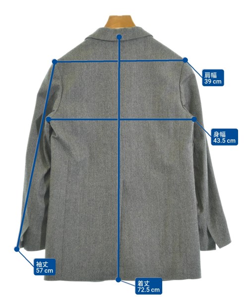 heliopole（エリオポール）テーラードジャケット グレー サイズ:36(S位) レディース/2200667669093