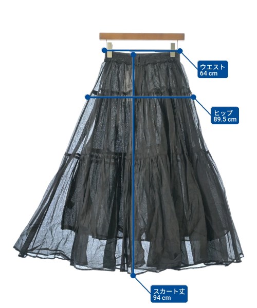 MARILYN MOON（マリリンムーン）ロング・マキシ丈スカート 黒 サイズ:S レディース/2200671161033