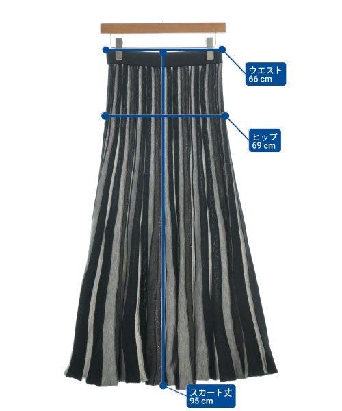 CAROLINA GLASER（カロリナグレイサー）ロング・マキシ丈スカート 黒 サイズ:M レディース/2200626888039