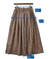 CAROLINA GLASER（カロリナグレイサー）ロング・マキシ丈スカート 茶 サイズ:-(S位) レディース/2200672393136