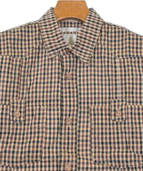 White Mountaineering（ホワイトマウンテニアリング）カジュアルシャツ 茶 サイズ:0(S位) メンズ/2200620617444