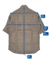 White Mountaineering（ホワイトマウンテニアリング）カジュアルシャツ 茶 サイズ:0(S位) メンズ/2200620617444
