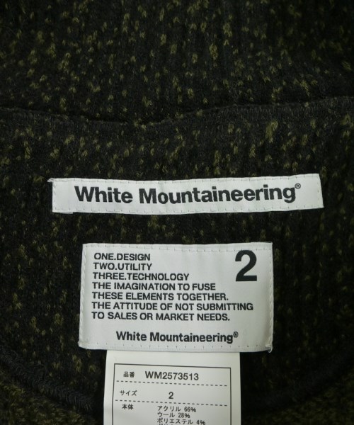 White Mountaineering（ホワイトマウンテニアリング）ニット・セーター 黒 サイズ:2(L位) メンズ/2200635868107