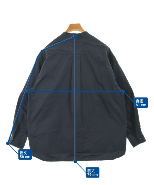 White Mountaineering（ホワイトマウンテニアリング）カジュアルシャツ 紺 サイズ:3(XL位) メンズ/2200636143036