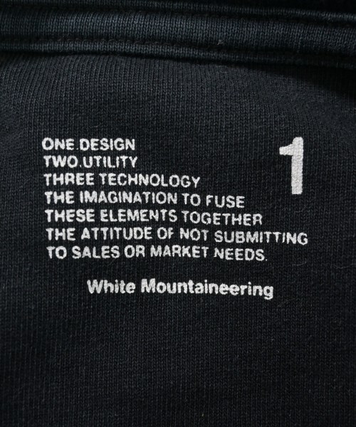 White Mountaineering（ホワイトマウンテニアリング）Tシャツ・カットソー 黒 サイズ:1(M位) メンズ/2200628333131