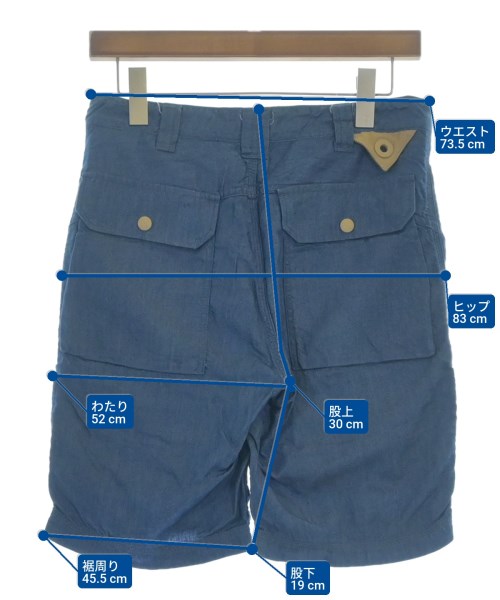 White Mountaineering（ホワイトマウンテニアリング）ショートパンツ 青 サイズ:0(S位) メンズ/2200606114578