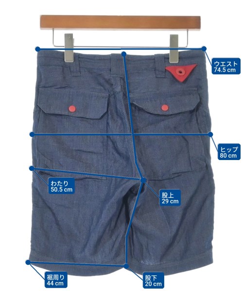 White Mountaineering（ホワイトマウンテニアリング）ショートパンツ 紺 サイズ:0(S位) メンズ/2200579188385