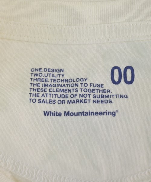 White Mountaineering（ホワイトマウンテニアリング）Tシャツ・カットソー 白 サイズ:00(XS位) メンズ/2200615388113