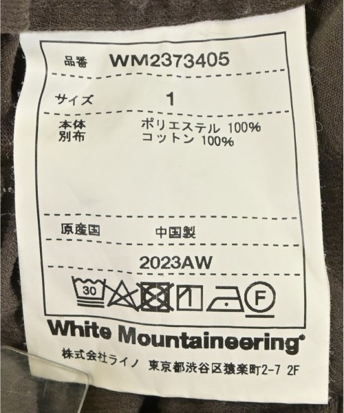 White Mountaineering（ホワイトマウンテニアリング）その他 茶 サイズ:1(M位) メンズ/2200619014032