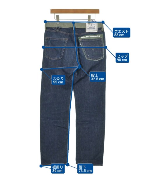 White Mountaineering（ホワイトマウンテニアリング）デニムパンツ 紺 サイズ:32(L位) メンズ/2200599969049