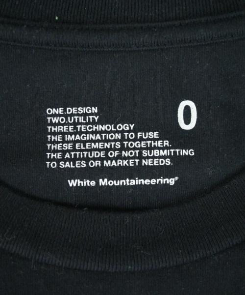 White Mountaineering（ホワイトマウンテニアリング）Tシャツ・カットソー 黒 サイズ:0(S位) メンズ/2200679884088
