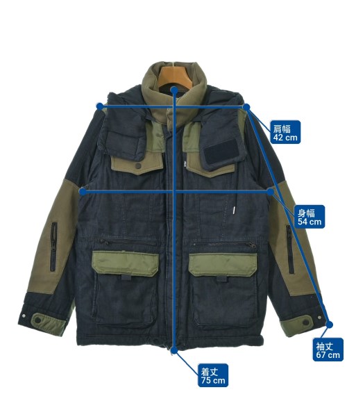 White Mountaineering（ホワイトマウンテニアリング）ダウンジャケット/ダウンベスト 紺 サイズ:XS メンズ/2200699071031