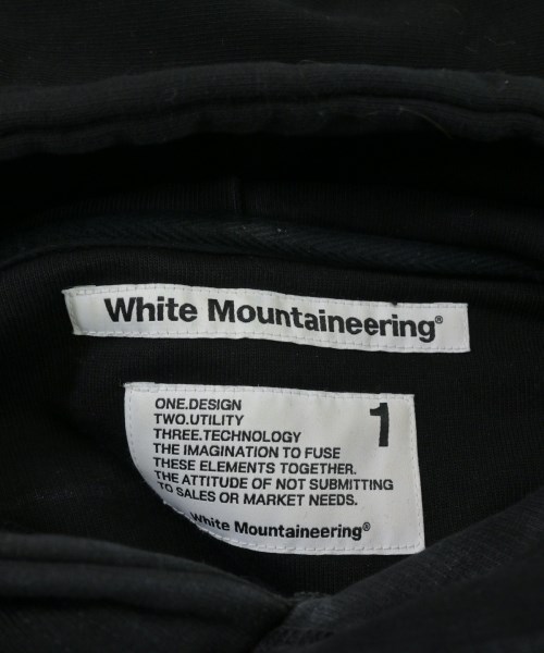 White Mountaineering（ホワイトマウンテニアリング）パーカー 黒 サイズ:1(M位) メンズ/2200654720141