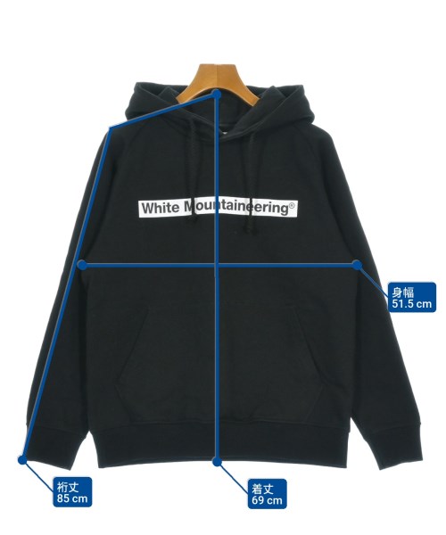White Mountaineering（ホワイトマウンテニアリング）パーカー 黒 サイズ:1(M位) メンズ/2200654720141