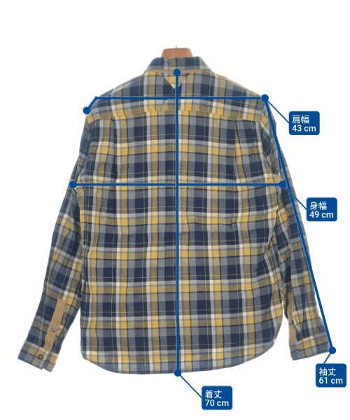 White Mountaineering（ホワイトマウンテニアリング）カジュアルシャツ 紺 サイズ:1(M位) メンズ/2200646482163