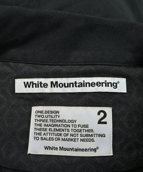 White Mountaineering（ホワイトマウンテニアリング）カジュアルシャツ 黒 サイズ:2(L位) メンズ/2200647873236