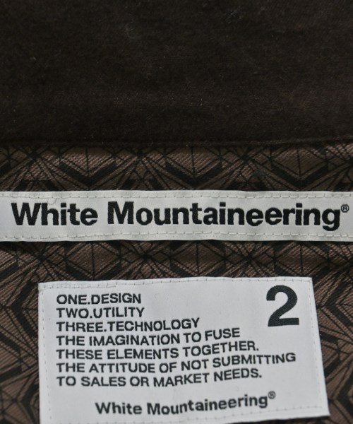 White Mountaineering（ホワイトマウンテニアリング）カジュアルシャツ 茶 サイズ:2(L位) メンズ/2200647873274