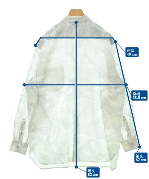 White Mountaineering（ホワイトマウンテニアリング）カジュアルシャツ グレー サイズ:2(L位) メンズ/2200647873441