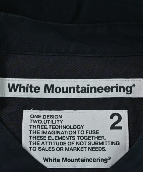 White Mountaineering（ホワイトマウンテニアリング）カジュアルシャツ 紺 サイズ:2(L位) メンズ/2200647873472
