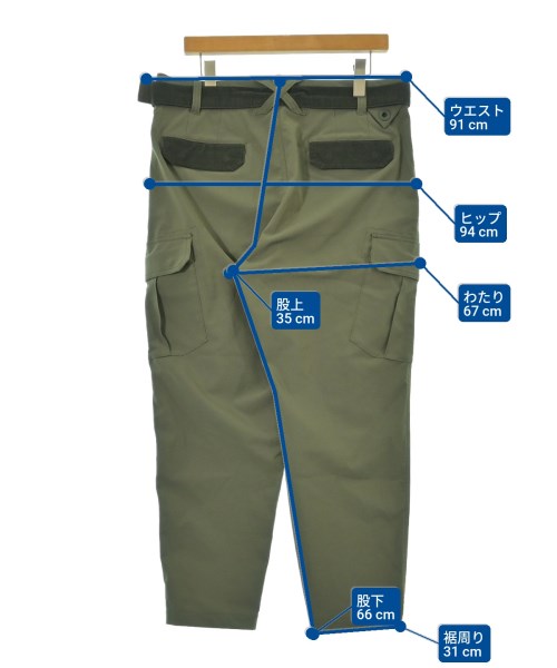 White Mountaineering（ホワイトマウンテニアリング）カーゴパンツ カーキ サイズ:2(L位) メンズ/2200647873588