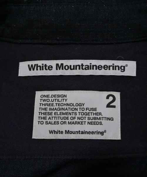 White Mountaineering（ホワイトマウンテニアリング）カジュアルシャツ 紺 サイズ:2(L位) メンズ/2200658279041