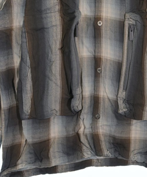 White Mountaineering（ホワイトマウンテニアリング）カジュアルシャツ 茶 サイズ:0(S位) メンズ/2200658823022