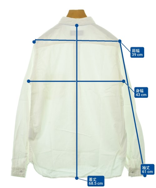 White Mountaineering（ホワイトマウンテニアリング）カジュアルシャツ 白 サイズ:S メンズ/2200657132675