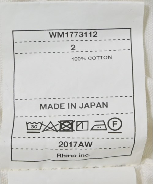 White Mountaineering（ホワイトマウンテニアリング）カジュアルシャツ 白 サイズ:2(L位) メンズ/2200660267272