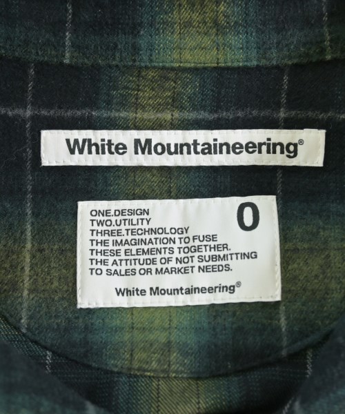 White Mountaineering（ホワイトマウンテニアリング）カジュアルシャツ 緑 サイズ:0(S位) メンズ/2200712997027