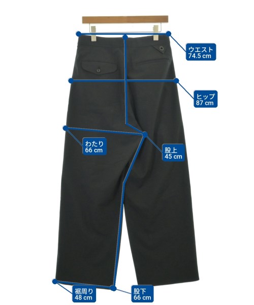 White Mountaineering（ホワイトマウンテニアリング）スラックス 黒 サイズ:0(S位) メンズ/2200712997072