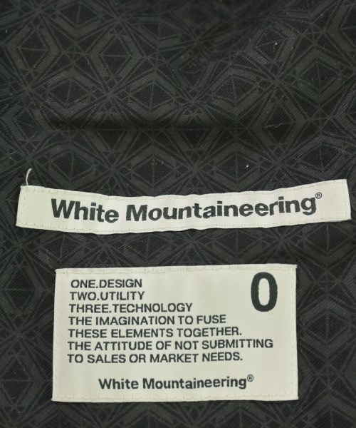 White Mountaineering（ホワイトマウンテニアリング）スラックス 黒 サイズ:0(S位) メンズ/2200712997089