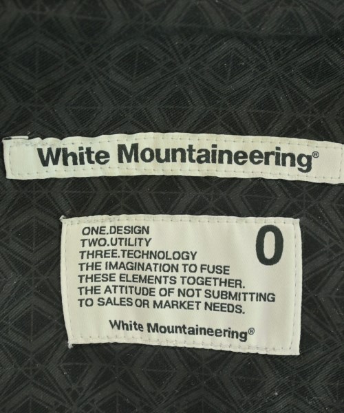 White Mountaineering（ホワイトマウンテニアリング）スラックス 黒 サイズ:0(S位) メンズ/2200712997096