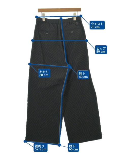 White Mountaineering（ホワイトマウンテニアリング）スラックス 黒 サイズ:0(S位) メンズ/2200712997096