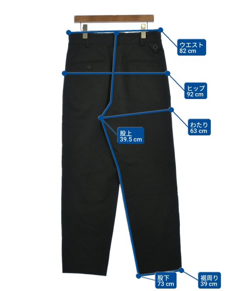 White Mountaineering（ホワイトマウンテニアリング）スラックス 黒 サイズ:2(L位) メンズ/2200717115044