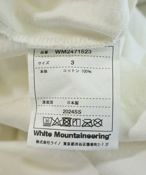 White Mountaineering（ホワイトマウンテニアリング）Tシャツ・カットソー 白 サイズ:3(XL位) メンズ/2200646265339