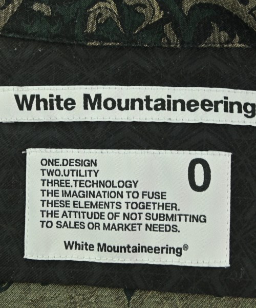 White Mountaineering（ホワイトマウンテニアリング）カジュアルシャツ 黒 サイズ:0(S位) メンズ/2200647992029