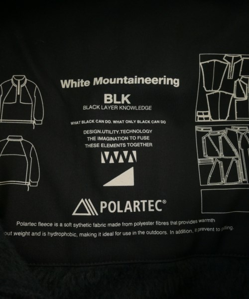 White Mountaineering（ホワイトマウンテニアリング）スウェット 黒 サイズ:3(XL位) メンズ/2200639058023
