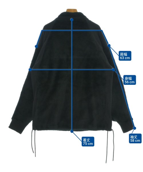 White Mountaineering（ホワイトマウンテニアリング）スウェット 黒 サイズ:3(XL位) メンズ/2200639058023