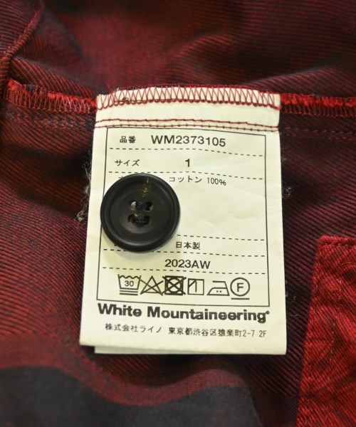 White Mountaineering（ホワイトマウンテニアリング）カバーオール 赤 サイズ:1(M位) メンズ/2200705361040