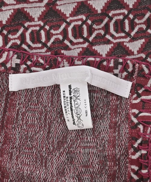 White Mountaineering（ホワイトマウンテニアリング）ストール 赤 サイズ:- メンズ/2200704297579