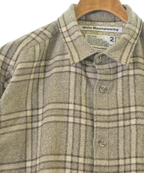 White Mountaineering（ホワイトマウンテニアリング）カジュアルシャツ ベージュ サイズ:2(L位) メンズ/2200663277056