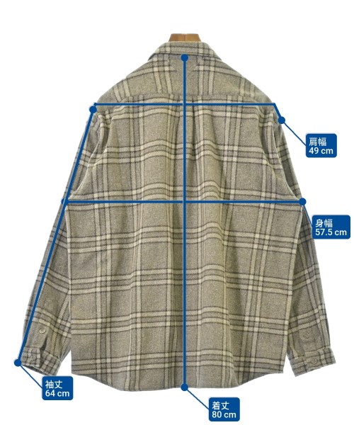 White Mountaineering（ホワイトマウンテニアリング）カジュアルシャツ ベージュ サイズ:2(L位) メンズ/2200663277056