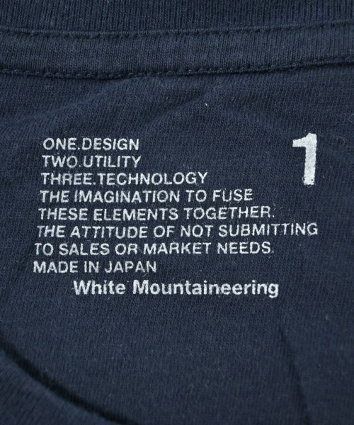 White Mountaineering（ホワイトマウンテニアリング）Tシャツ・カットソー 紺 サイズ:1(M位) メンズ/2200671607128